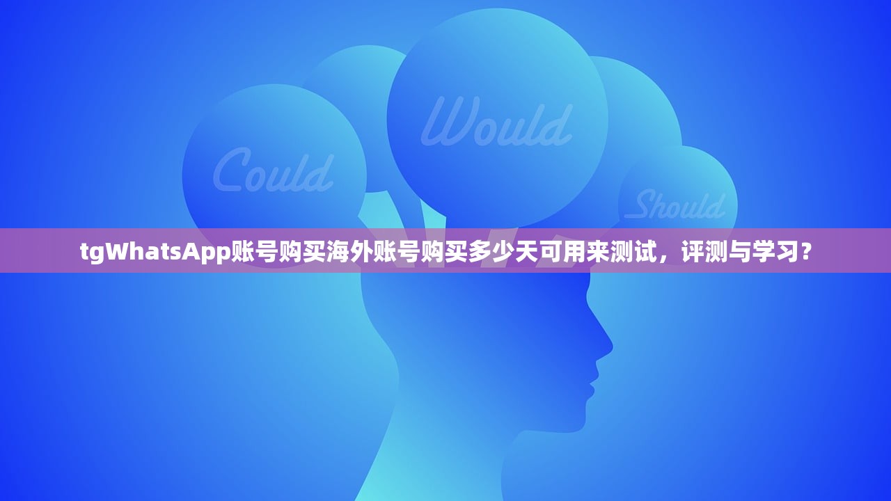 tgWhatsApp账号购买海外账号购买多少天可用来测试,评测与学习?