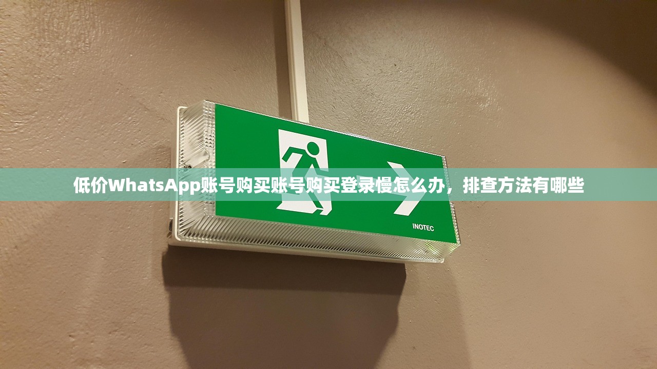 低价WhatsApp账号购买账号购买登录慢怎么办,排查方法有哪些