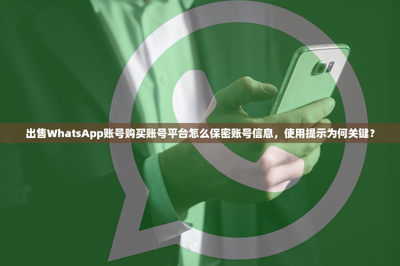 出售WhatsApp账号购买账号平台怎么保密账号信息,使用提示为何关键?