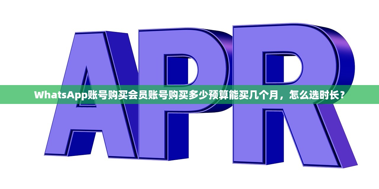 WhatsApp账号购买会员账号购买多少预算能买几个月,怎么选时长?