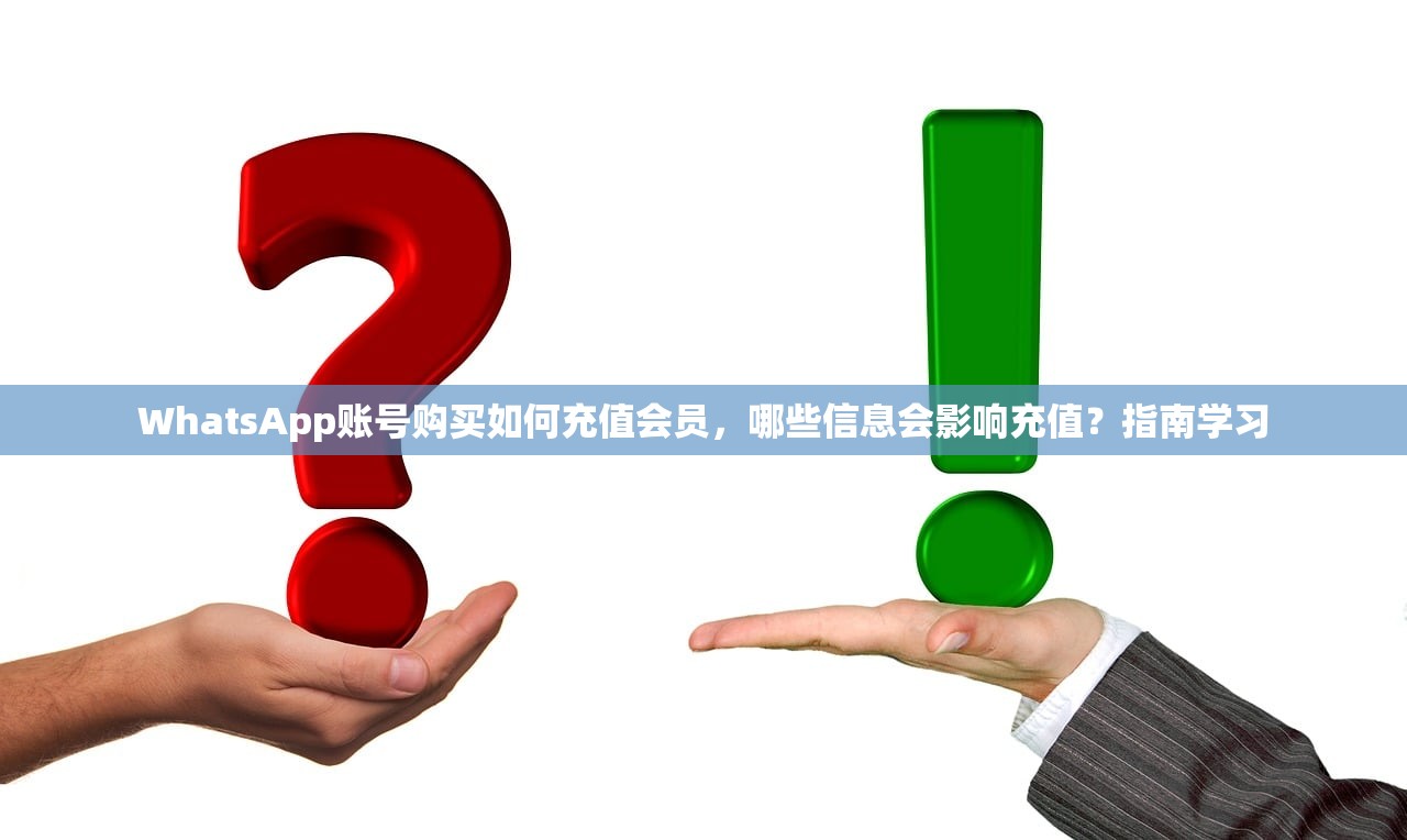 WhatsApp账号购买如何充值会员,哪些信息会影响充值?指南学习