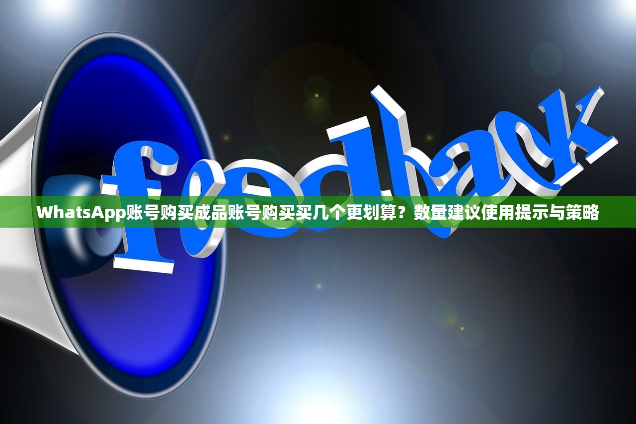 WhatsApp账号购买成品账号购买买几个更划算？数量建议使用提示与策略