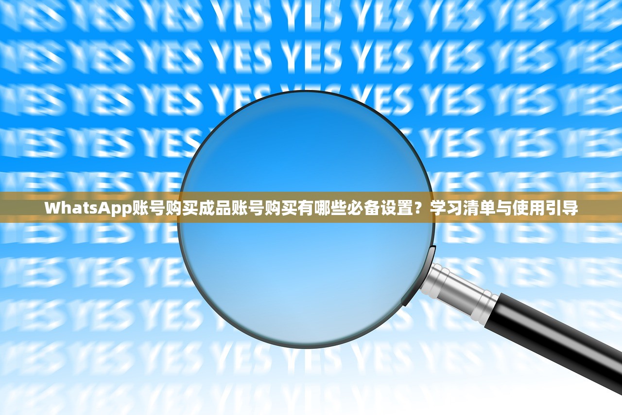 WhatsApp账号购买成品账号购买有哪些必备设置？学习清单与使用引导