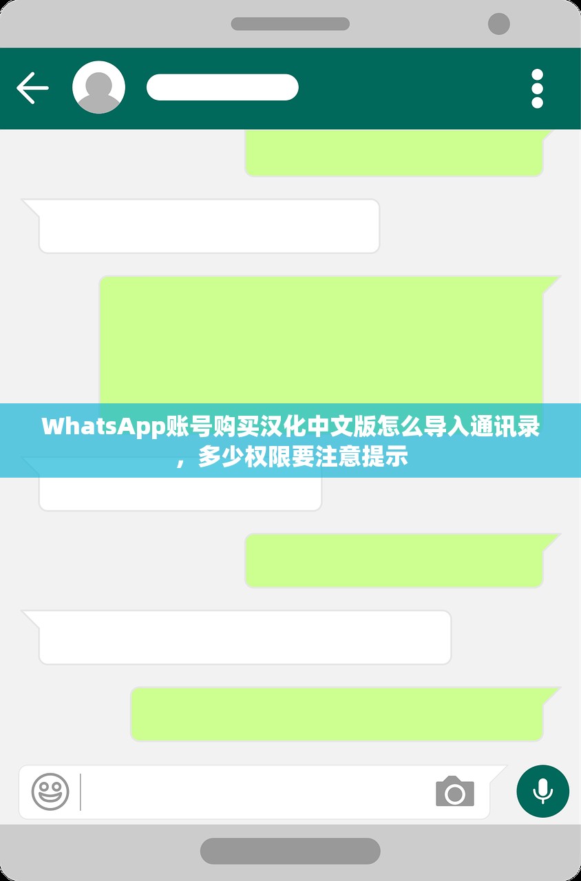 WhatsApp账号购买汉化中文版怎么导入通讯录，多少权限要注意提示