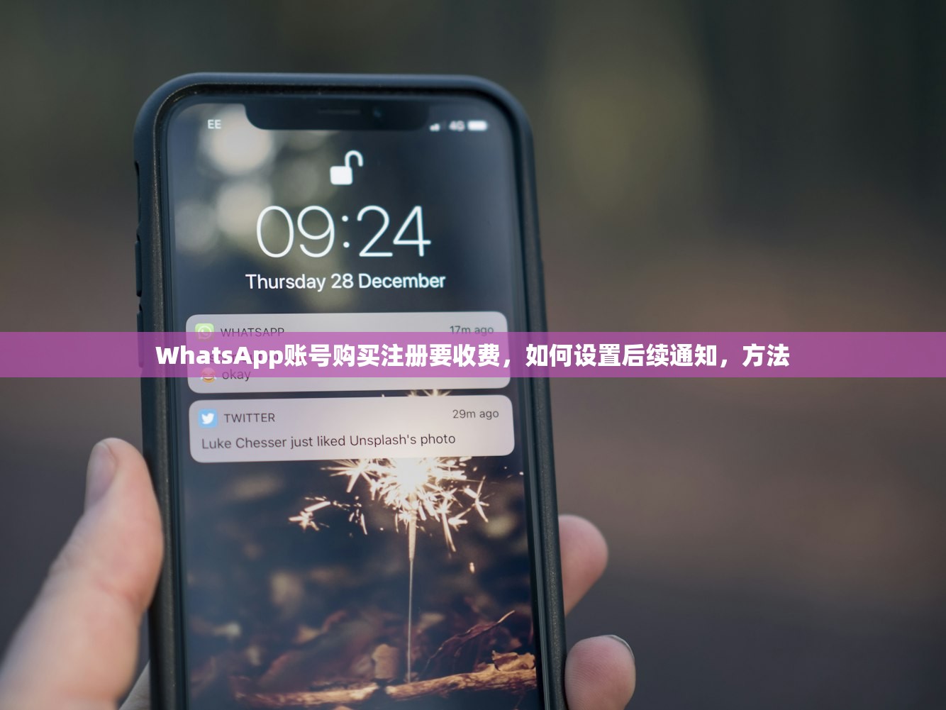 WhatsApp账号购买注册要收费,如何设置后续通知,方法