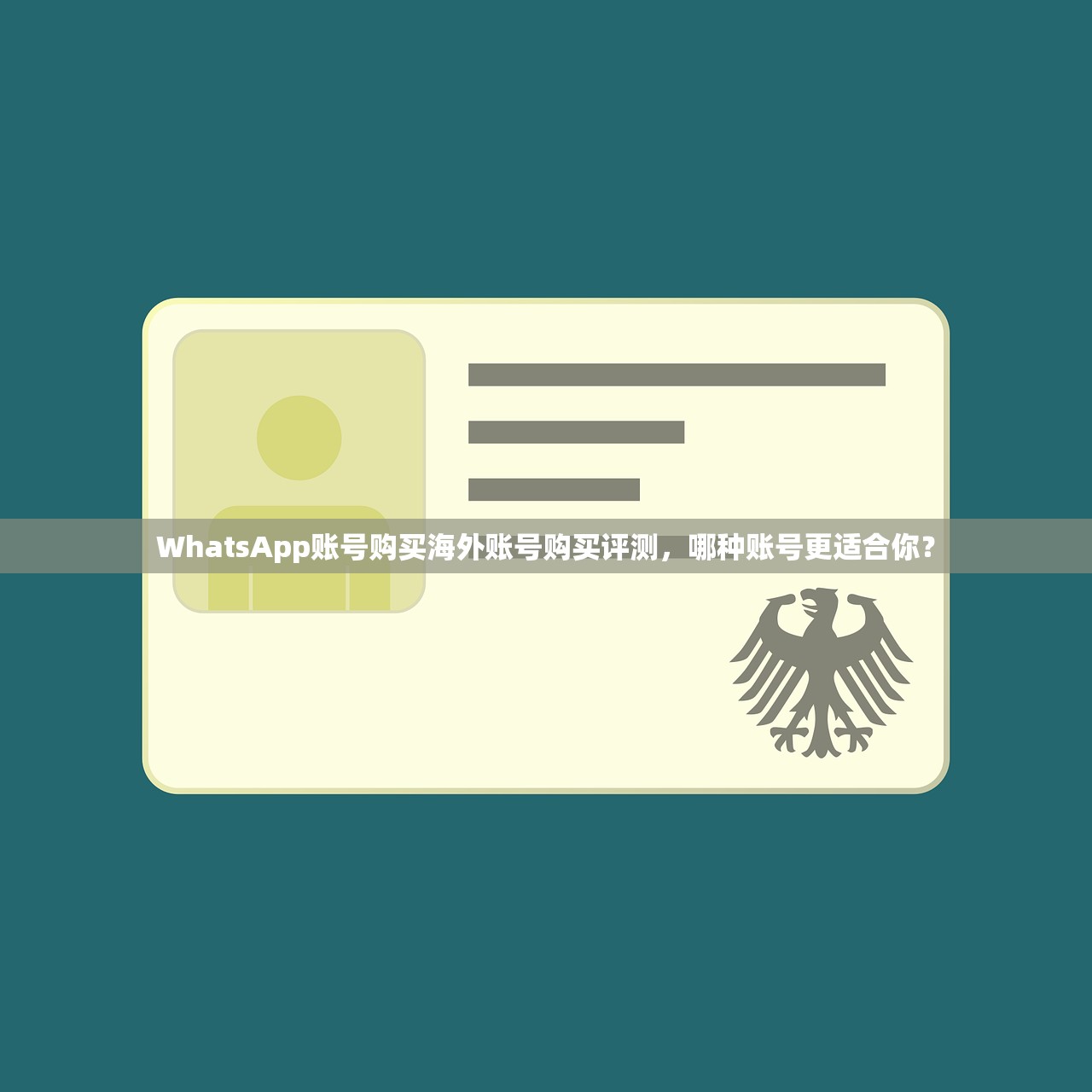 WhatsApp账号购买海外账号购买评测,哪种账号更适合你?