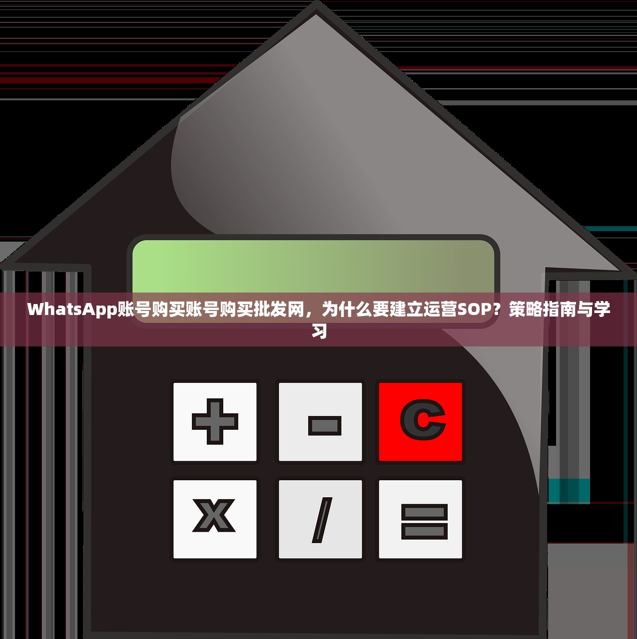 WhatsApp账号购买账号购买批发网,为什么要建立运营SOP?策略指南与学习