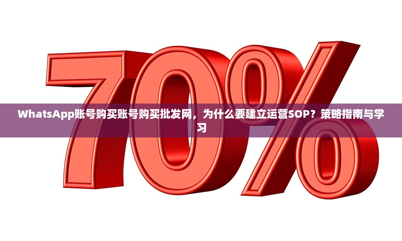WhatsApp账号购买账号购买批发网，为什么要建立运营SOP？策略指南与学习