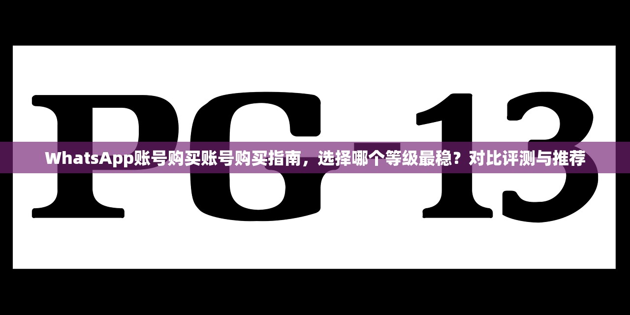 WhatsApp账号购买账号购买指南，选择哪个等级最稳？对比评测与推荐