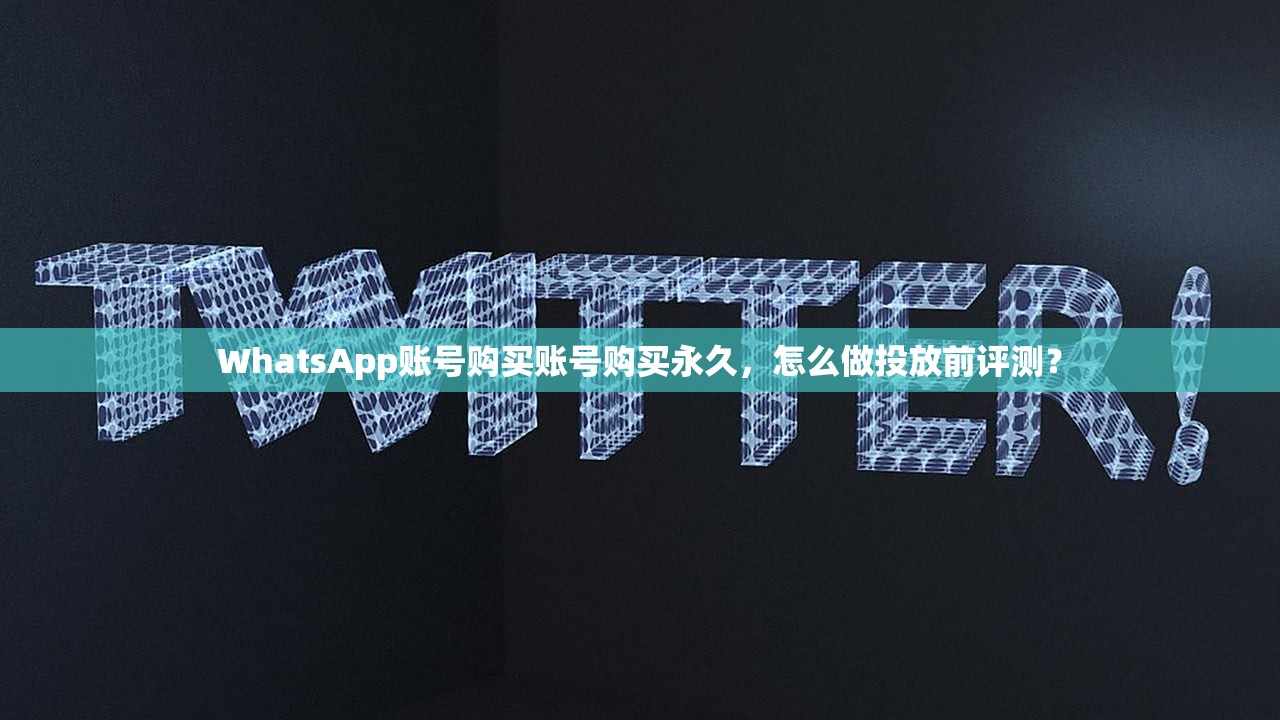 WhatsApp账号购买账号购买永久，怎么做投放前评测？
