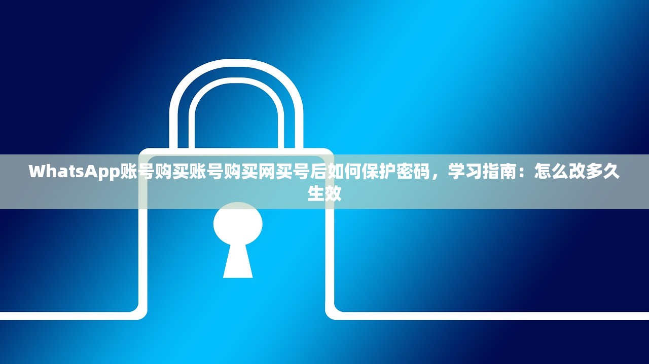 WhatsApp账号购买账号购买网买号后如何保护密码,学习指南:怎么改多久生效