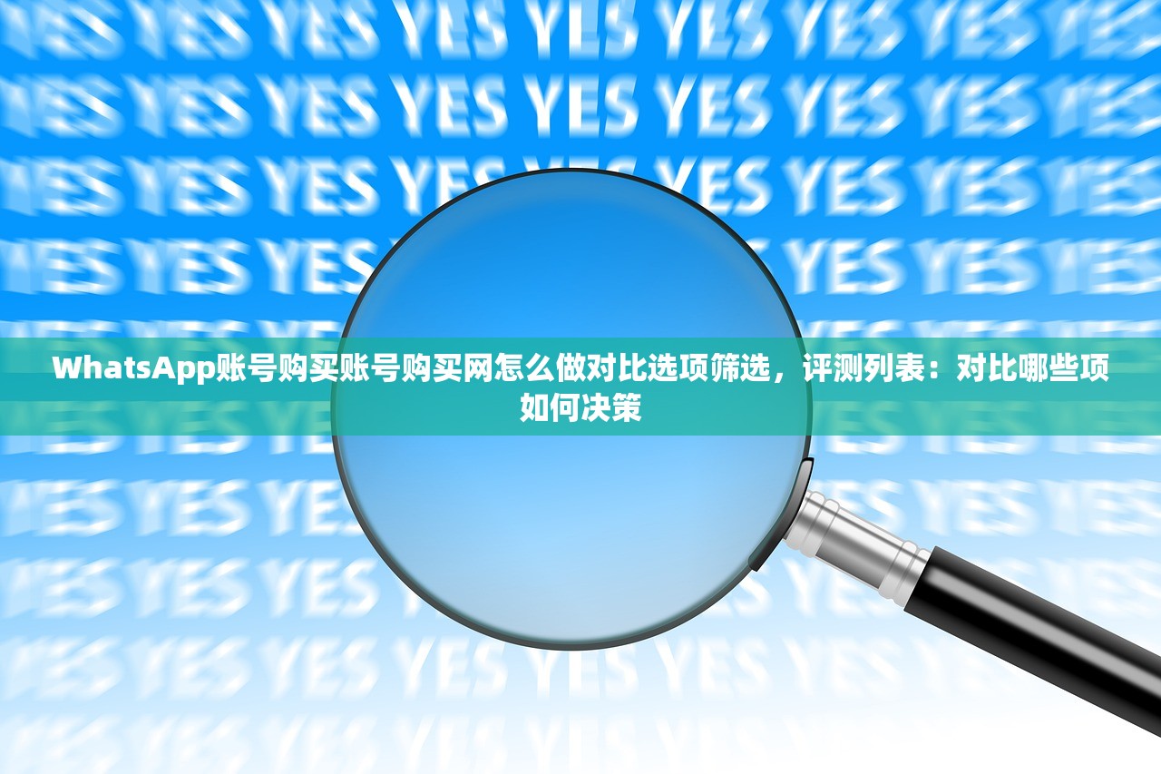WhatsApp账号购买账号购买网怎么做对比选项筛选,评测列表:对比哪些项如何决策