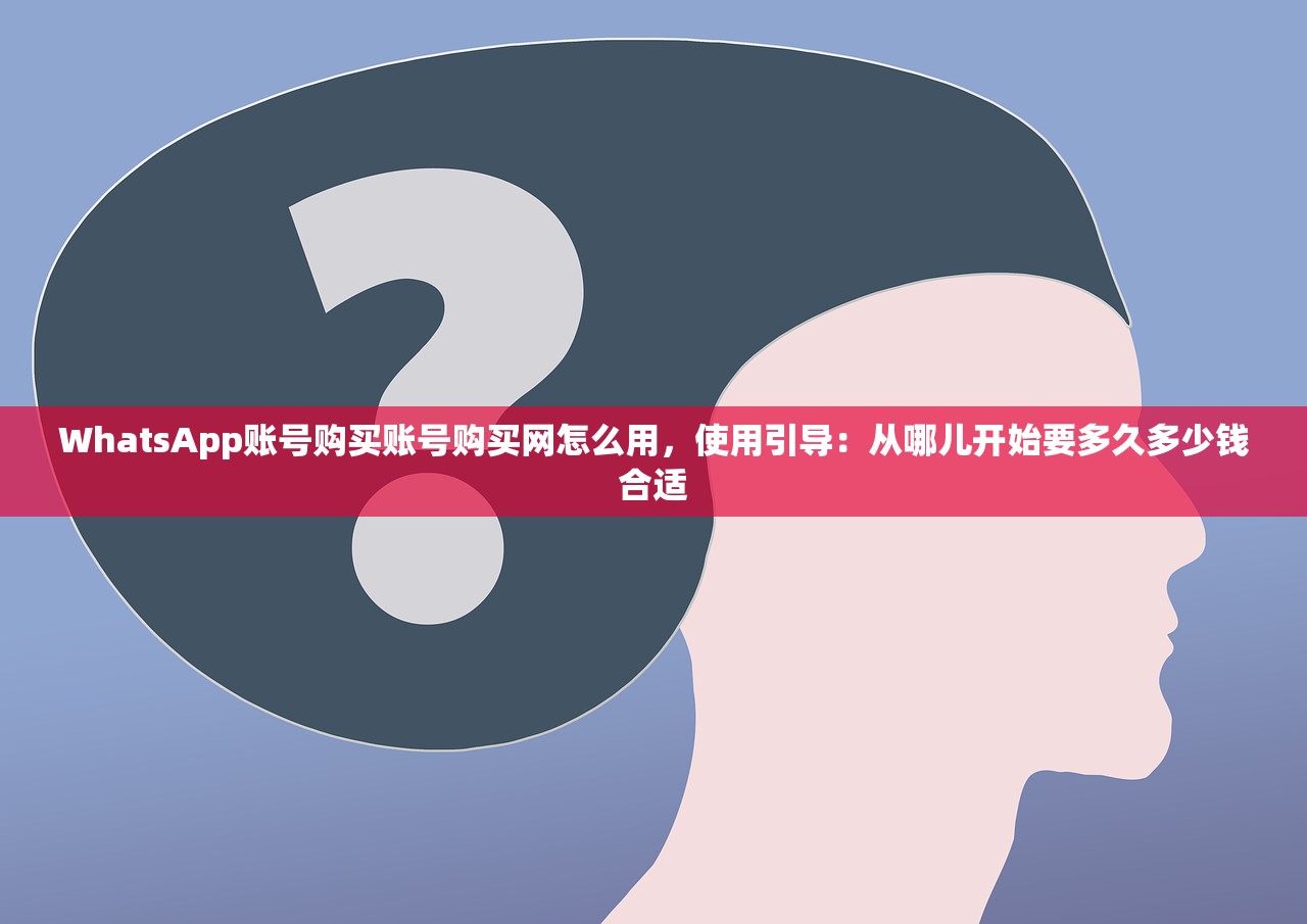 WhatsApp账号购买账号购买网怎么用，使用引导：从哪儿开始要多久多少钱合适