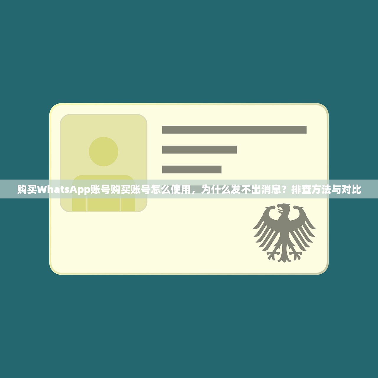 购买WhatsApp账号购买账号怎么使用,为什么发不出消息?排查方法与对比