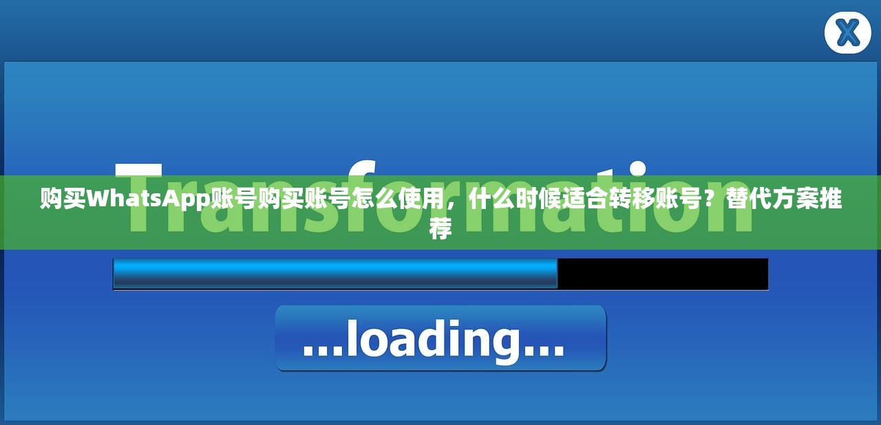 购买WhatsApp账号购买账号怎么使用,什么时候适合转移账号?替代方案推荐